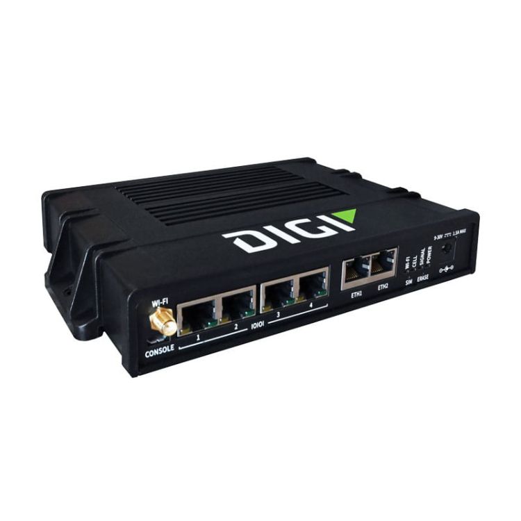 Digi Connect EZ 4 Serial Server, 4-port with WI-FI & Accessories - EZ04-WA00-GLB