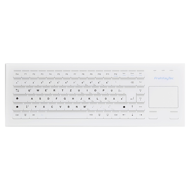 HospiTouch Alphanumeric keyboard with glass surface