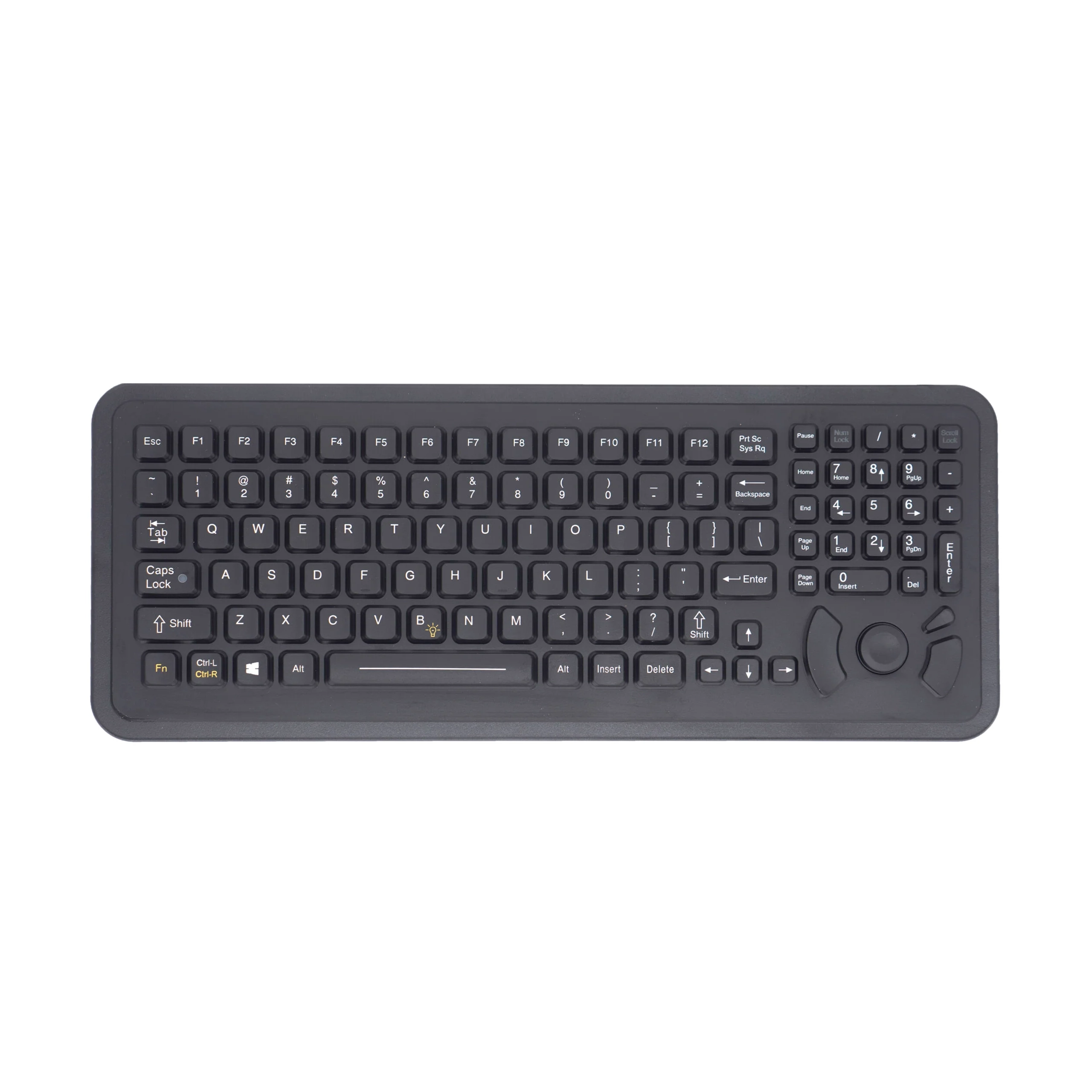 iKey SLP-102-FSR Panel Mount Backlit Rugged Keyboard With FSR