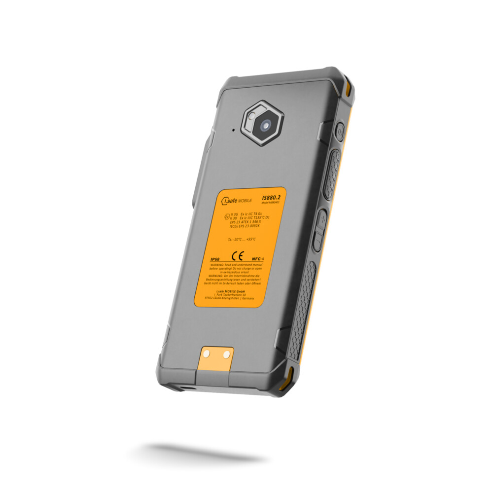 i.safe MOBILE IS880.2 ATEX Zone 2/22 intrinsically safe Smartphone