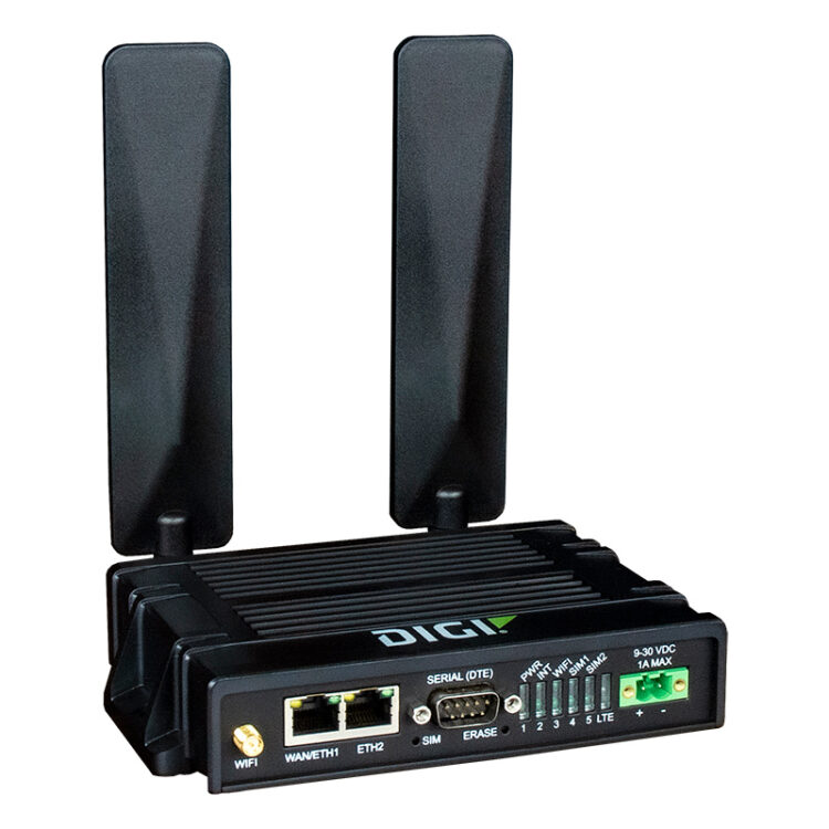 Digi IX20-WAG4 LTE Cat 4 Global, Wi-Fi Cellular Router With Accessories