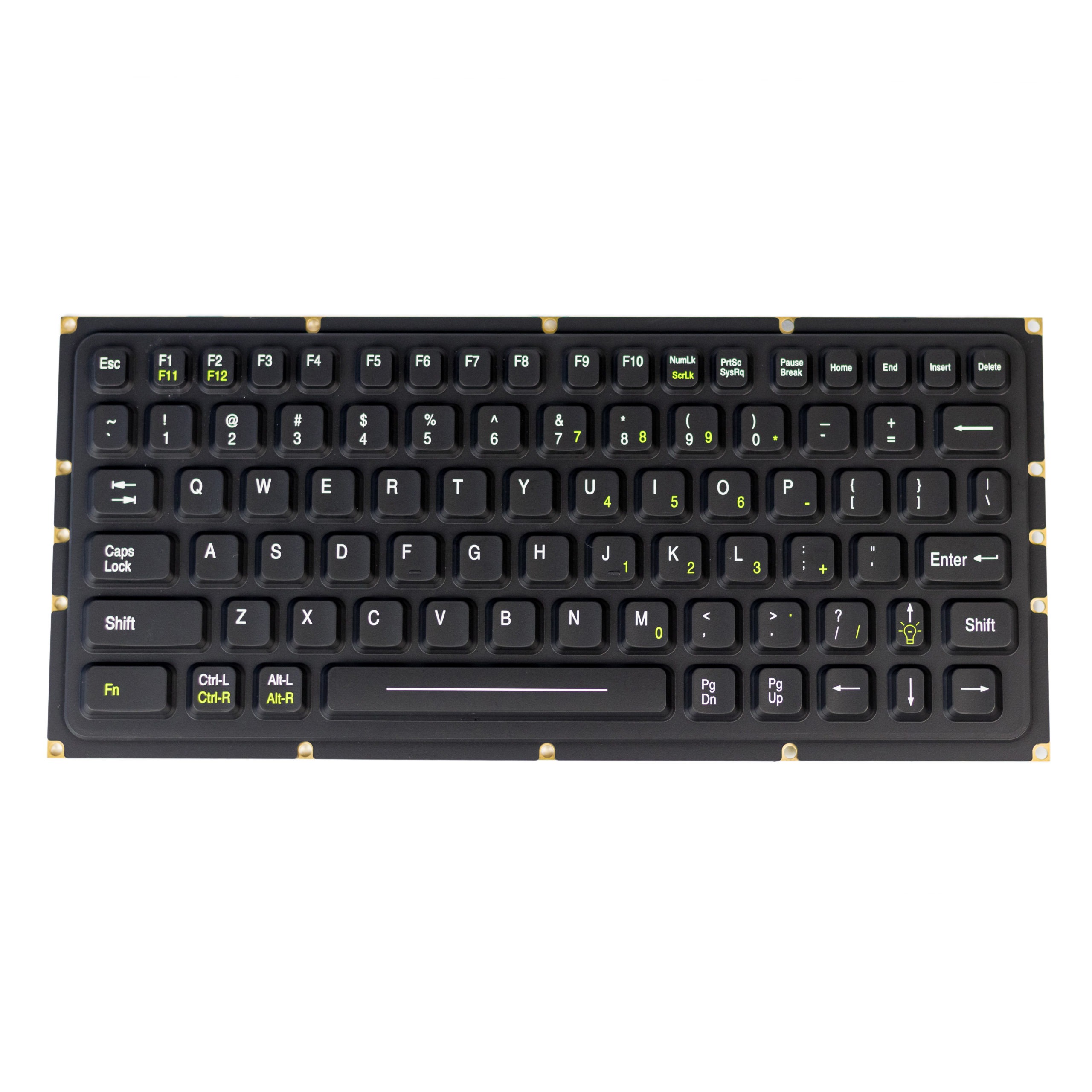 SL-81-OEM OEM Compact Backlit Industrial Keyboard
