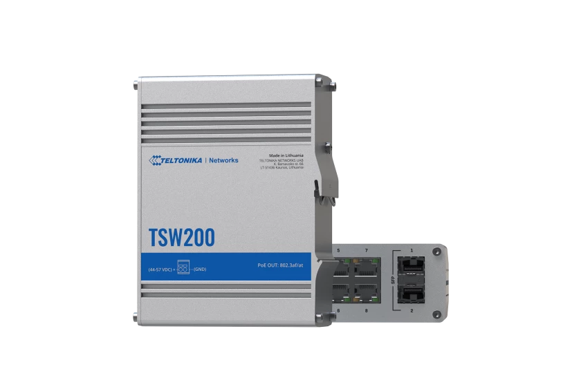 TSW200 Teltonika Industrial POE+ Ethernet Switch